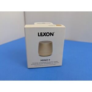 Lexon Mino+ Portable Bluetooth Speaker w/ Microphone Selfie Remote - Gold LA125